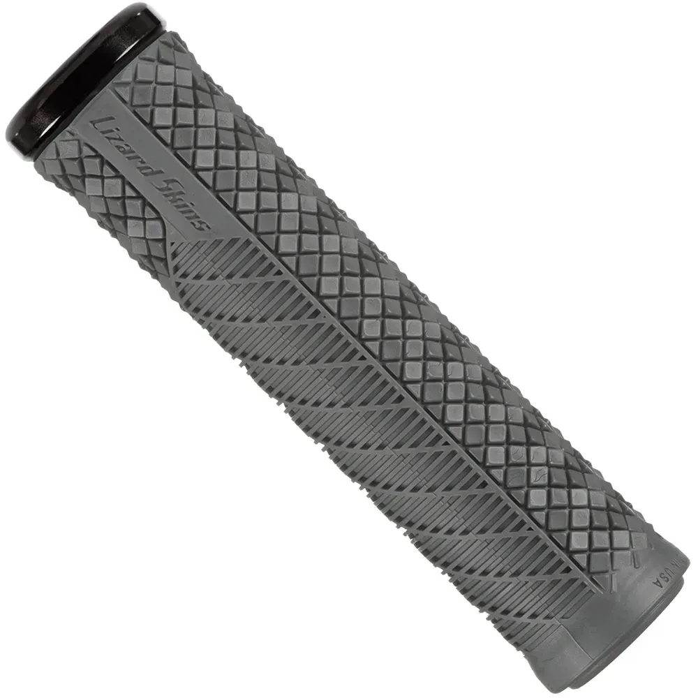 uPRISE Bikes Lizard Skins Charger Evo Single-Clamp Lock-On MTB Grips - Grey 130mm | Price match, 365 day return s, 18-Month Warranty, Finance Available & Free UK Delivery